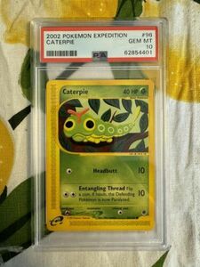 2002 ポケモン - Caterpie E Reader - Expedition - 96/165 - PSA 10 GEM MINT! - WOTC 海外 即決