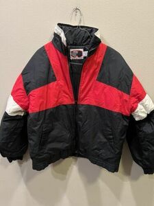 Vintage Alpine Ski Red Black Winter Outdoors Jacket Size Medium 海外 即決