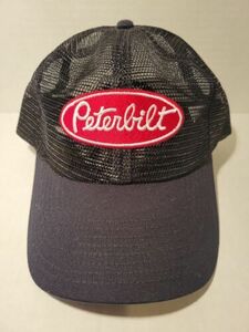 Vintage Peterbilt Snapback Hat Cap Adult Size Black Mesh NEW 海外 即決