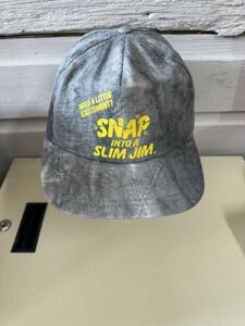 Snap into a Slim Jim Vintage Snapback Trucker Hat 1980s 1990s USA Made Cap 海外 即決