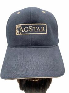 AGSTAR FINANCIAL SERVICES Black Tan Adjustable Baseball Ball Cap Hat One Size 海外 即決