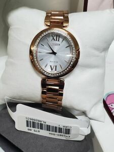 Citizen Eco-Drive Capella 34mm Pink Gold Stainless Case with Pink Gold $875 海外 即決