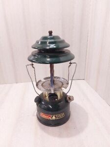 Vintage 1984 Green Coleman CL2 Green Double Mantel Camping Lantern #288 海外 即決