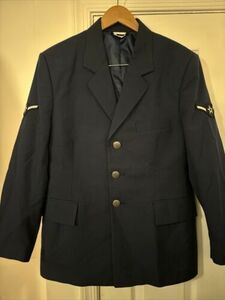 Male Enlisted US Air Force USAF Blue Service Jacket Coat Size 40 X-Short 海外 即決