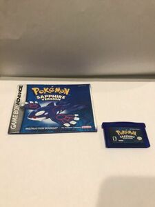 Pokemon: Sapphire Version. Authentic, Tested Working, New Battery 海外 即決