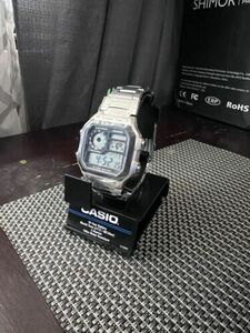Casio AE-1200WHD-1A Men Digital Dial Wristwatch - Silver 海外 即決