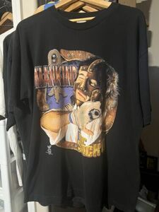 Vintage 90s WWF Mankind Mr Socko T Shirt Wrestling XLARGE 海外 即決
