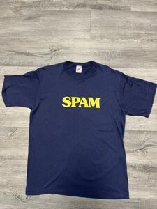 Vintage 80s 90s Spam Y2K Advertisement Promo T-shirt Single Stitch Tee SIZE XL 海外 即決