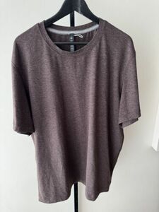 Lululemon Mens Soft Jersey Shirt Short Sleeve Worn 2x Heathered Espresso XXL 海外 即決