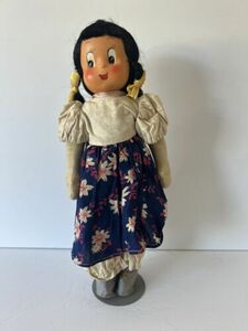 Antique/Vintage Little Lulu Composition Doll 1930's? 15" Stuffed & Jointed RARE 海外 即決
