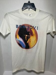 Vintage 1985 Rockit Bon Jovi 7800 Degrees Fahrenheit Tour Tee size medium 海外 即決