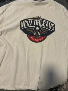 New Orleans Pelicans T-shirt, XL, white 海外 即決