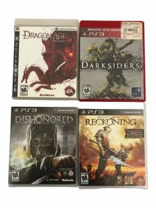 Playstation 3 Game Lot: Dishonored,Dragon Age Origins,DarkSiders, Reckoning 海外 即決