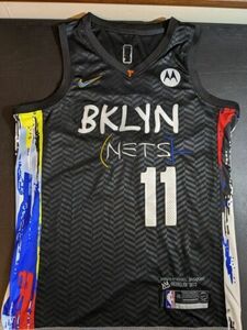 NBA Kyrie Irving 2020-21 Brooklyn Nets Authentic Jersey Jean- Michel Basquiat 48 海外 即決