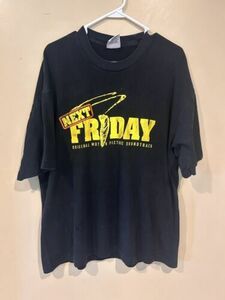 Vintage Next Friday Movie Promo shirt Ice Cube Rap Tee Men’s Xl Regular Black 海外 即決