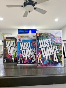 Just Dance Lot of 3 - Wii Game Bundle Includes: Just Dance 2,3 & 4 - Complete 海外 即決