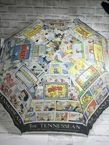 Comic Strip Vintage Umbrella The Tennessean Garfield Beetle Bailey Peanuts HAGAR 海外 即決