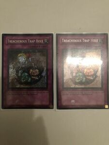 X2 Yugioh Treacherous Trap Hole Csoc-en089 1st Edition Secret Rare X2 NM 海外 即決