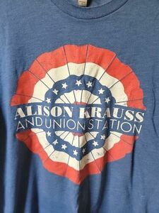 VINTAGE Next Level ALISON KRAUSS & Union Station T-Shirt Sz L Concert Shirt 海外 即決