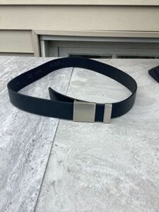 Men's Dress Belt-Reversible-Black Aldo leather large 海外 即決