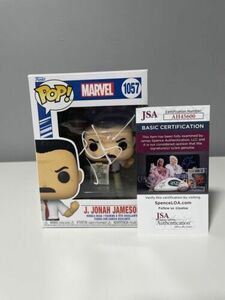 JK SIMMONS SIGNED J. JONAH JAMESON SPIDERMAN FUNKO POP + JSA COA 海外 即決