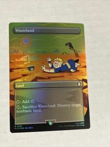 Wasteland (Borderless Foil) - Fallout MTG 海外 即決