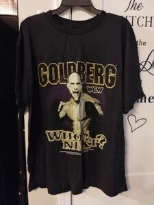 Goldberg WCW Wresting T-shirt Who's Next? 1998 XL Vintage New W/Out Tags 海外 即決