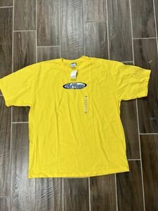 Vintage 90s Old Navy T Shirt L Yellow Tee Blank Single Stitch 海外 即決