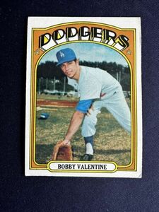 1972 Topps BASEBALL SET BREAK #11 BOBBY VALENTINE EX+ LOS ANGELES DODGERS 海外 即決