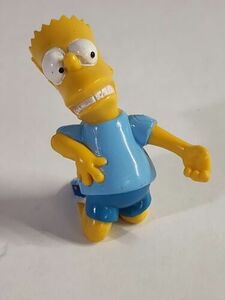 Vintage Bart Simpson The Simpsons Playing Air Guitar Figure 1990 Toy Loose 海外 即決