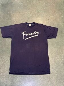 Vintage Princeton University Shirt Adult Large Single Stitch Tee 80s- USA Made 海外 即決