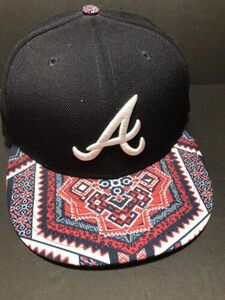 Atlanta braves hat new era 9fifty snapback Tribal Print 海外 即決