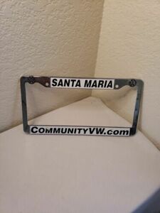 vintage vw, license plate frame, volkswagen, dealership, santa maria, california 海外 即決