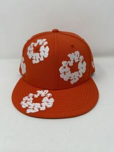 Denim Tears New Era Orange Fitted Hat Size 7 1/8 2023 Brand New Complexcon 海外 即決