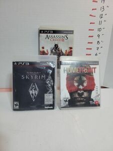 playstation 3 games The Elder Scrolls V,Skyrim,Homefront,Assassin's creed II 海外 即決