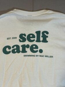 Mac Miller Self Care T-Shirt Sz M White Rap Hip Hop Medium Swimming Album 海外 即決