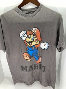 Super Mario Bros T-shirt Size L Video Games Mens Large Fray Free Shipping 海外 即決