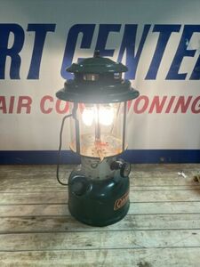 1966 COLEMAN DOUBLE MANTLE LANTERN MODEL 220F with Globe Working Dated 12/66 海外 即決