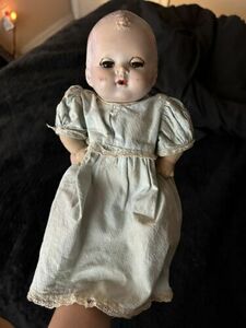 Antique 1900s Composition Creepy 10 Inch Baby Doll 海外 即決