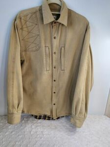 J Peterman Mens Vintage Shooting Shirt Jacket MQ Plaid Flannel Lined Shacket 海外 即決