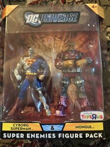 DC Universe Cyborg Superman & Mongul 2 Figure Pack Super Enemies 2008 New 海外 即決