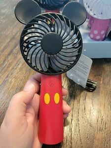 Disney Mickey Mouse Hand Held Light Up Fan 3 Speeds USB Rechargable NEW**** 海外 即決