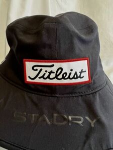 Titleist FJ StaDry Pro V1 Mens Black Golf Sun Bucket Hat Sz S/M 海外 即決