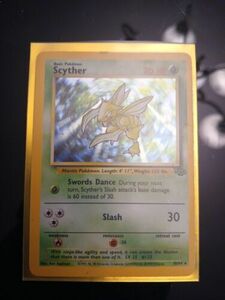 ポケモン Scyther Jungle #10/64 1st Edition Holo Rare 1999 TCG Card MP 海外 即決