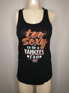Smack Apparel "Too Sexy To Be A Yankees Fan" Black Tank Top Women's Petite SzXS 海外 即決