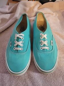 バンズ メンズ 8 Teal Turquoise Green Sneakers “OFF THE WALL” 海外 即決