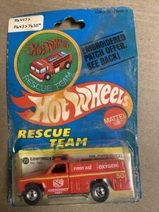 1977 Mattel Hot Wheels Rescue Team #23 Emergency Squad #7650 First Aid Truck 海外 即決