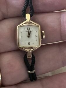 Ladies Hamilton Watch Rolled Gold 10K RGP Bezel VTG 海外 即決