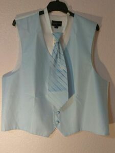 New Men's Warehouse Outlet Vest/Tie Set "PRONTO UOMO" Size XL FREE SHIPPING 海外 即決