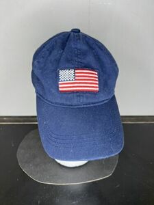 Old Navy American Flag Logo Adjustable Baseball Cap - Pre-Owned 海外 即決